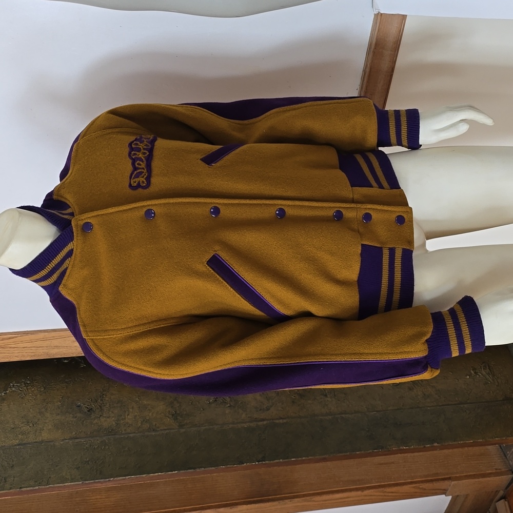 Vintage Cheer Letterman Varsity Jacket Wool Schurz HS Chicago IL - Picture 6 of 13